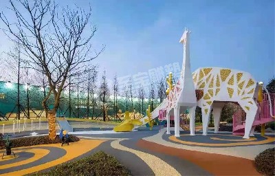 長頸鹿動(dòng)物卡通類無動(dòng)力游樂設(shè)施定制