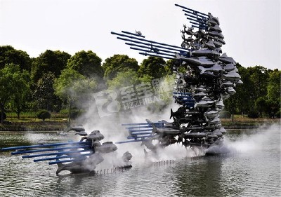 公園景觀魚(yú)群不銹鋼雕塑定制