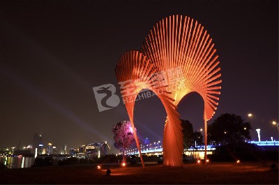 城市園林景觀(guān)小品樹(shù)枝不銹鋼雕塑定制