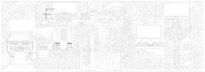 法院浮雕壁畫原創(chuàng)手繪設計稿