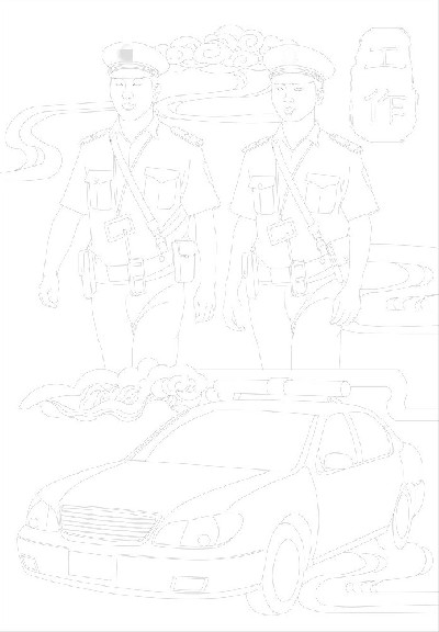 警院檢察院浮雕壁畫原創(chuàng)手繪設計稿