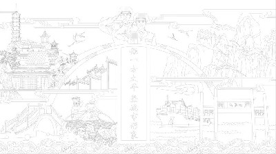 法院浮雕雕塑壁畫(huà)原創(chuàng)手繪設(shè)計(jì)稿