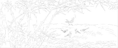 山水風(fēng)景浮雕雕塑原創(chuàng)手繪設(shè)計稿