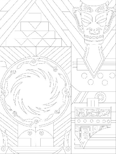 人文歷史浮雕雕塑原創(chuàng)手繪設計稿