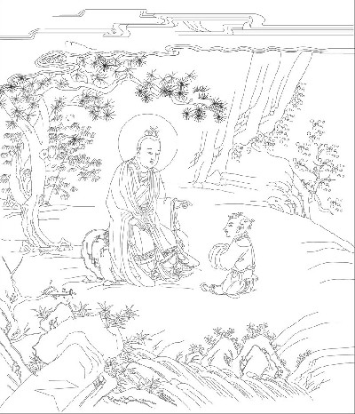 人文歷史浮雕雕塑原創(chuàng)手繪設計稿