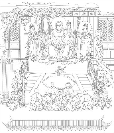 人文歷史浮雕雕塑原創(chuàng)手繪設計稿