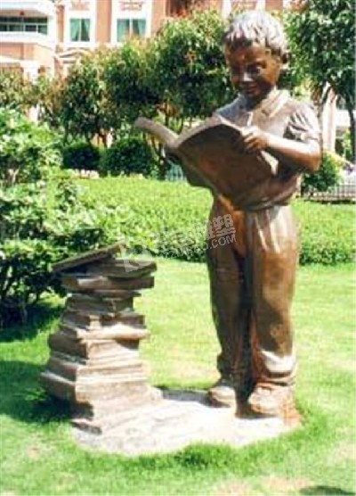 公園人物鑄銅雕塑定制