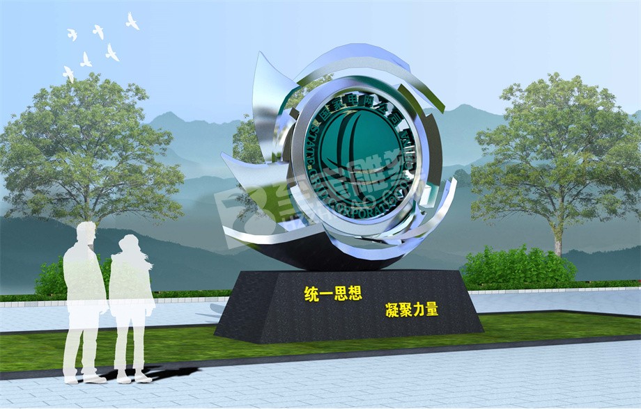國家電網原創(chuàng)不銹鋼雕塑設計