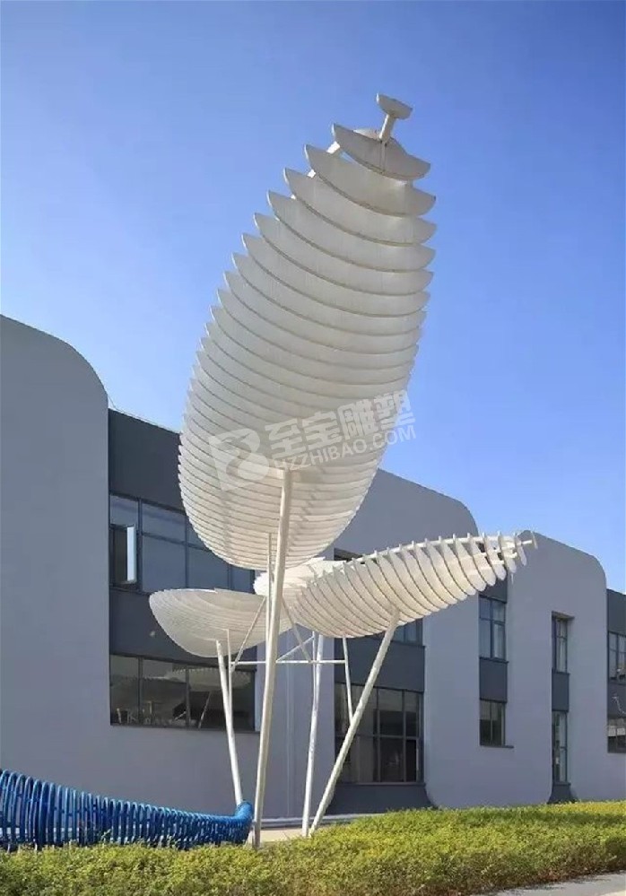 創(chuàng)意樹(shù)葉不銹鋼雕塑定制