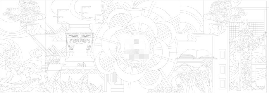 檢察院浮雕雕塑壁畫原創(chuàng)手繪設(shè)計稿