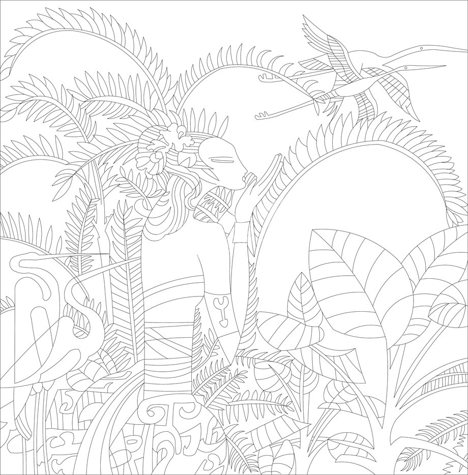 民族團結(jié)浮雕雕塑原創(chuàng)手繪設(shè)計稿