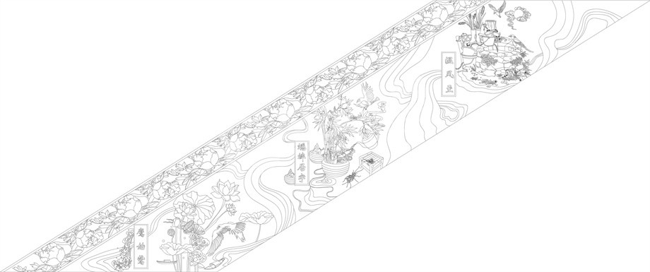 鄉(xiāng)村振興浮雕雕塑原創(chuàng)手繪設(shè)計稿