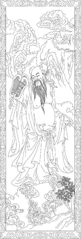 人文歷史浮雕雕塑原創(chuàng)手繪設(shè)計稿