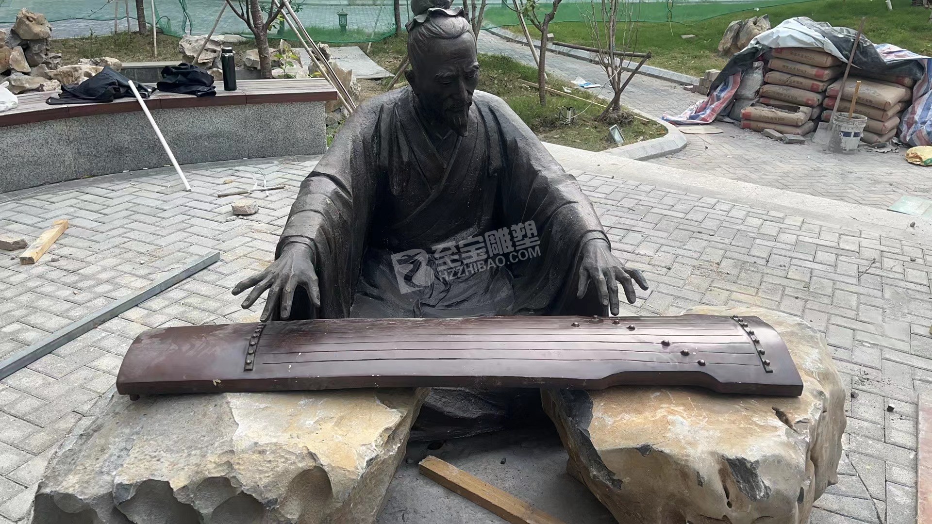 蕭山高橋小學(xué)上善若水不銹鋼雕塑、鑄銅雕塑