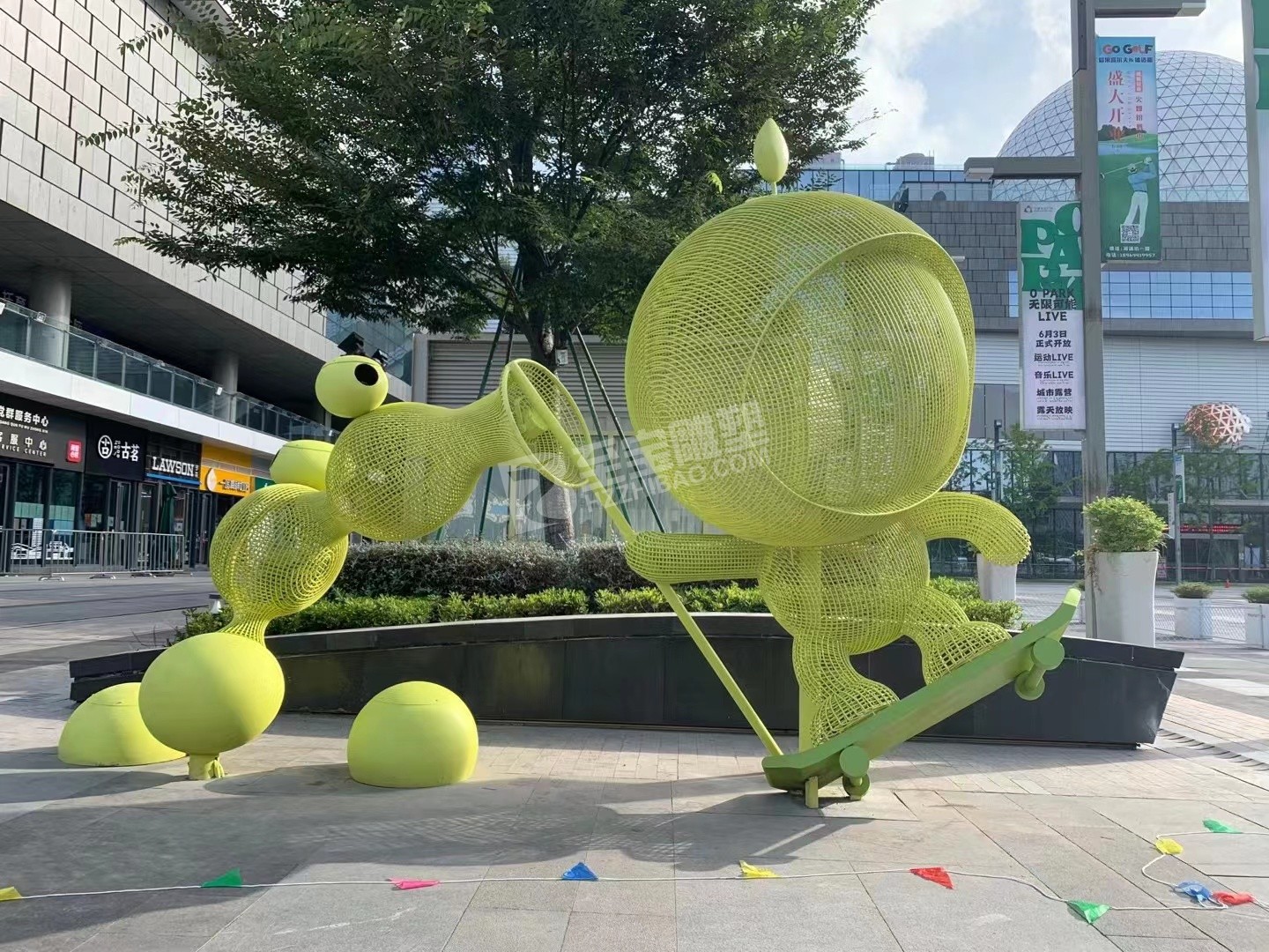 寧波文化廣場(chǎng)不銹鋼雕塑